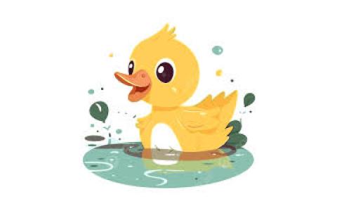 yellow duck swimming on water