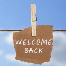 Welcome Back!